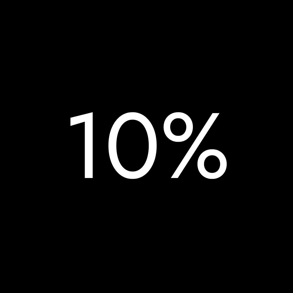 10%