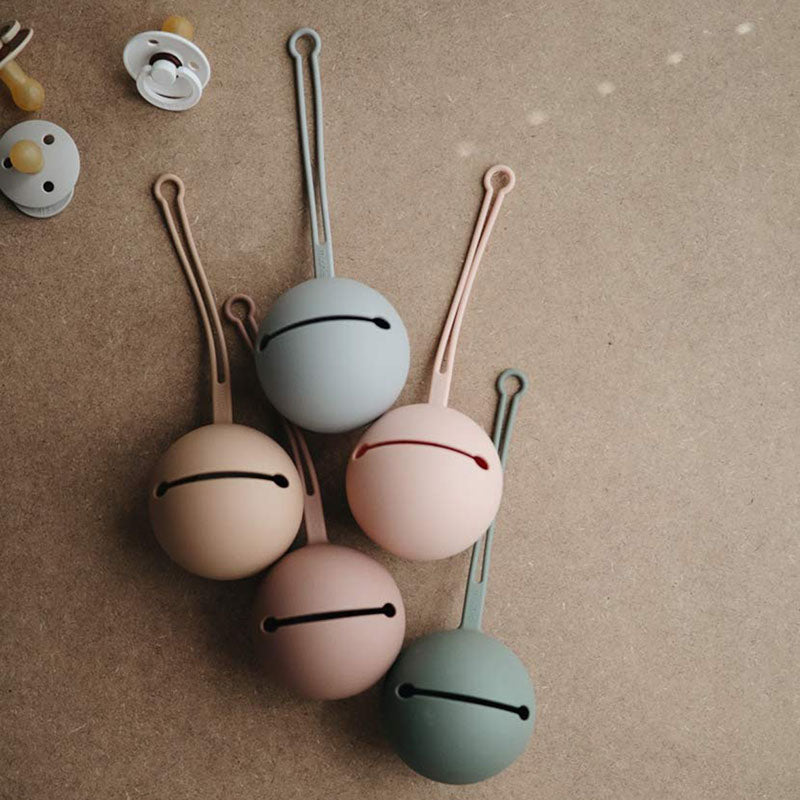 Mushie® Torbica za dudo Natural Pale Taupe Mushie