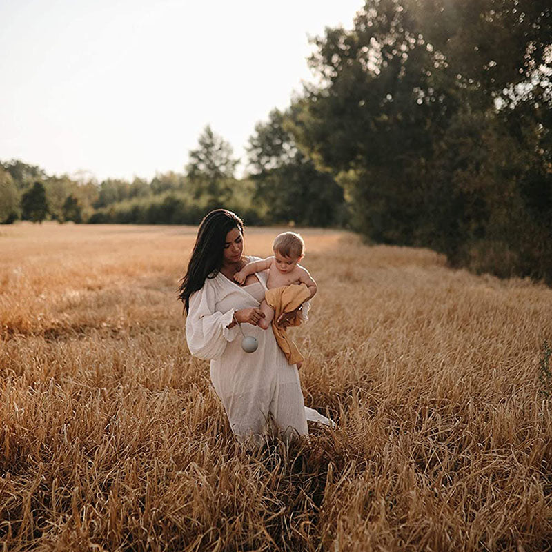 Mushie® Torbica za dudo Natural Pale Taupe Mushie