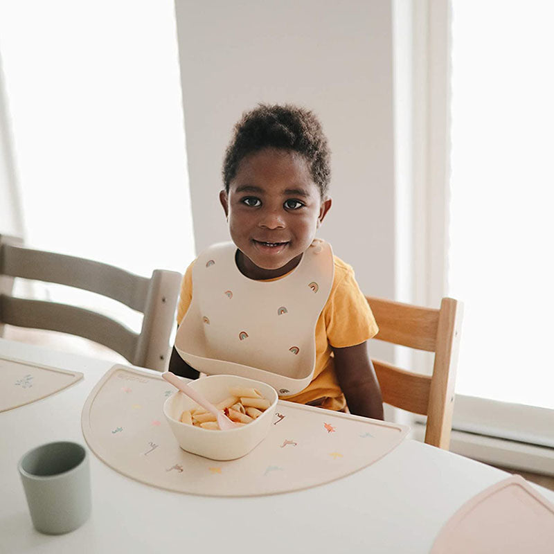 Mushie® Silikonska podloga za hranjenje Vanilla Confetti Mushie