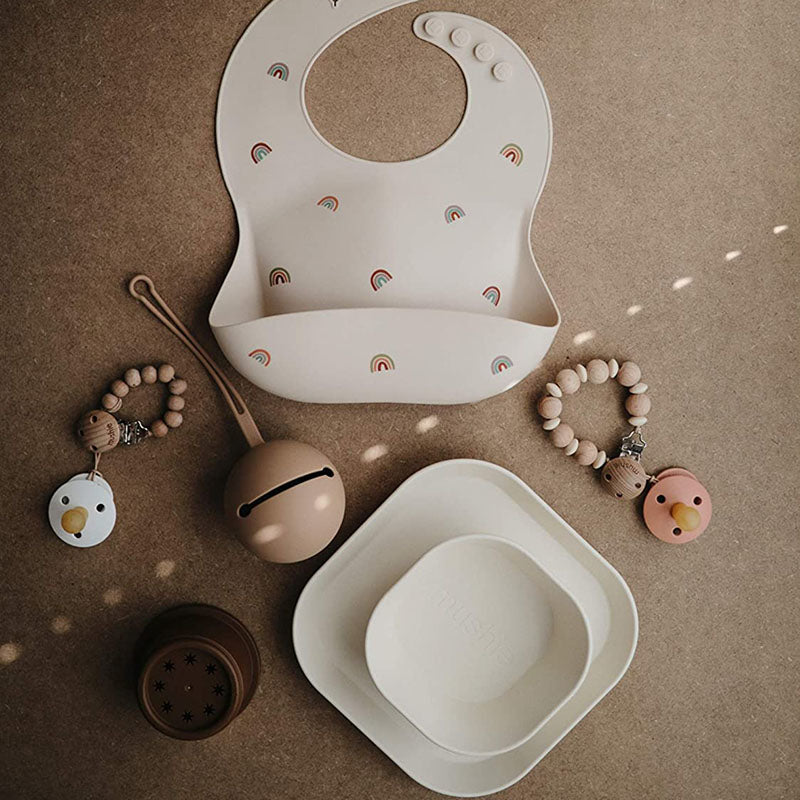 Mushie® Set dveh skledic Cloud Mushie