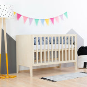 Benlemi® Otroška posteljica Sleepy 120x60 Natural Benlemi
