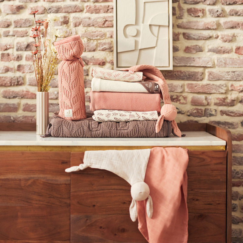 Jollein® Ninica in držalo za dudo Bunny Ears Nougat Jollein