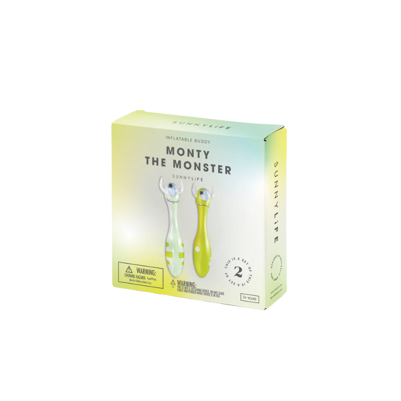 SunnyLife® Set dveh napihljivih blazin Monty the Monster SunnyLife