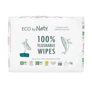 Eco by Naty® Vlažilni robčki Flushable 3x56 Eco by Naty