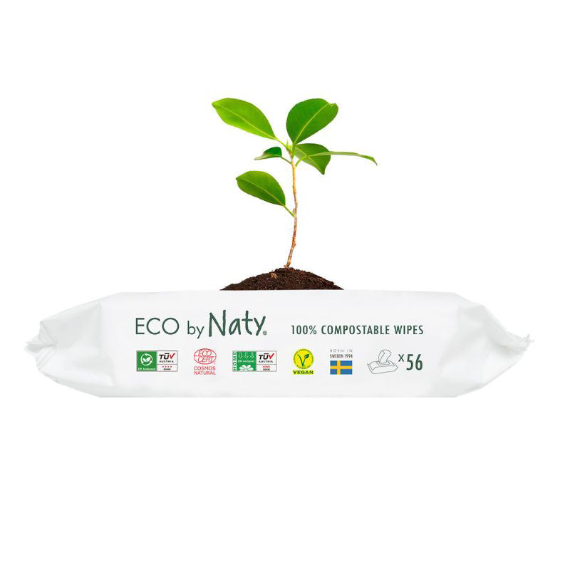 Eco by Naty® Osvežilni robčki Triple Pack Unscented 3x56 kosov Eco by Naty