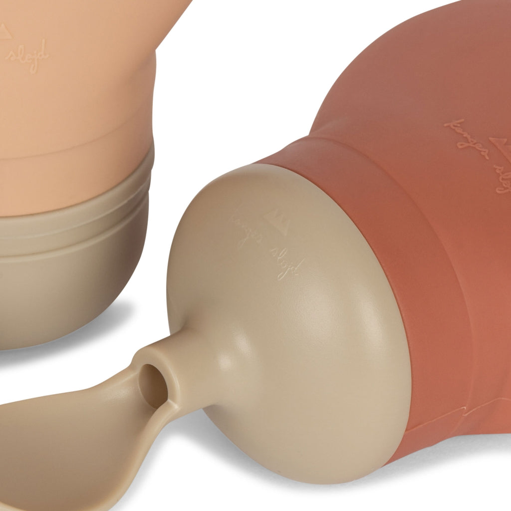 Konges Sløjd® Set 2 silikonskih modelčkov za smoothie Copper Brown/Rose Sand Konges Sløjd