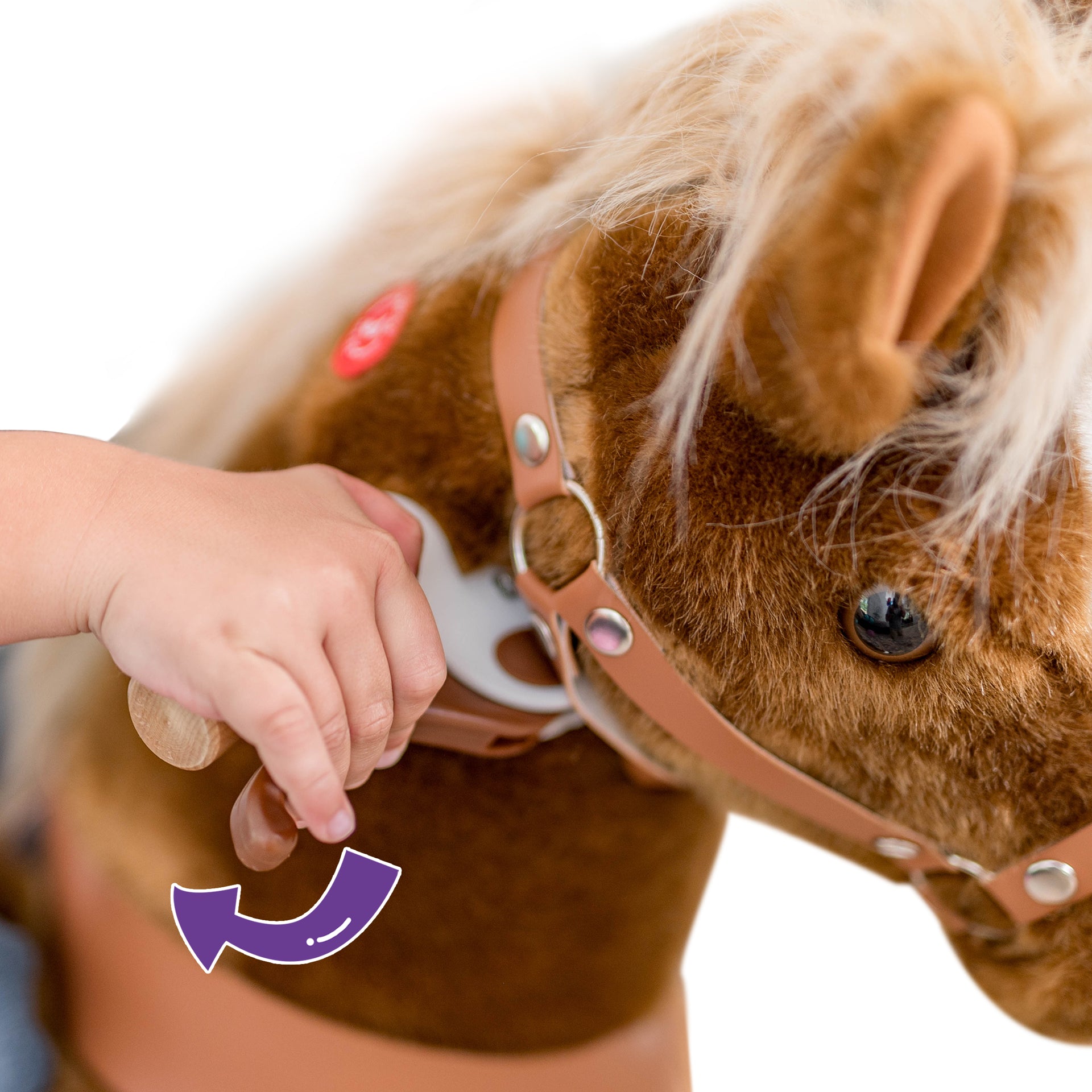 PonyCycle® Konjiček na kolesih - Brown with White Hoof (3-4L) PonyCycle