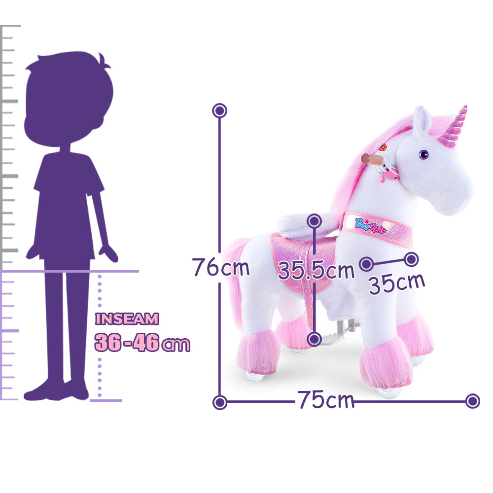 PonyCycle® Konjiček na kolesih - Pink Unicorn (3-4L) PonyCycle