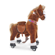 PonyCycle® Konjiček na kolesih - Brown with White Hoof (4-7L) PonyCycle