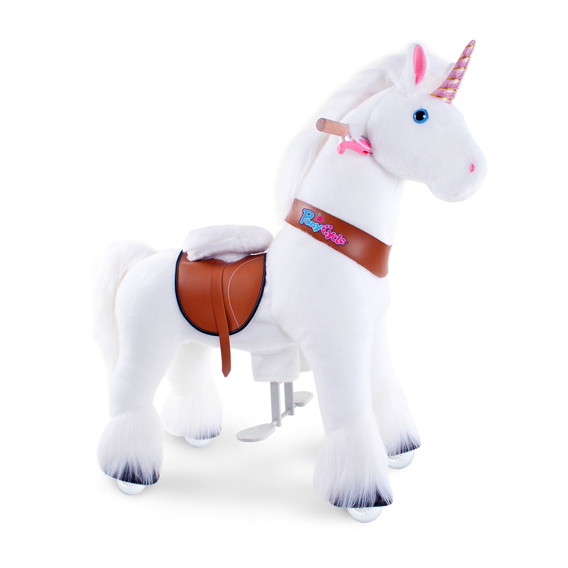 PonyCycle® Konjiček na kolesih - White Unicorn (4-7L) PonyCycle