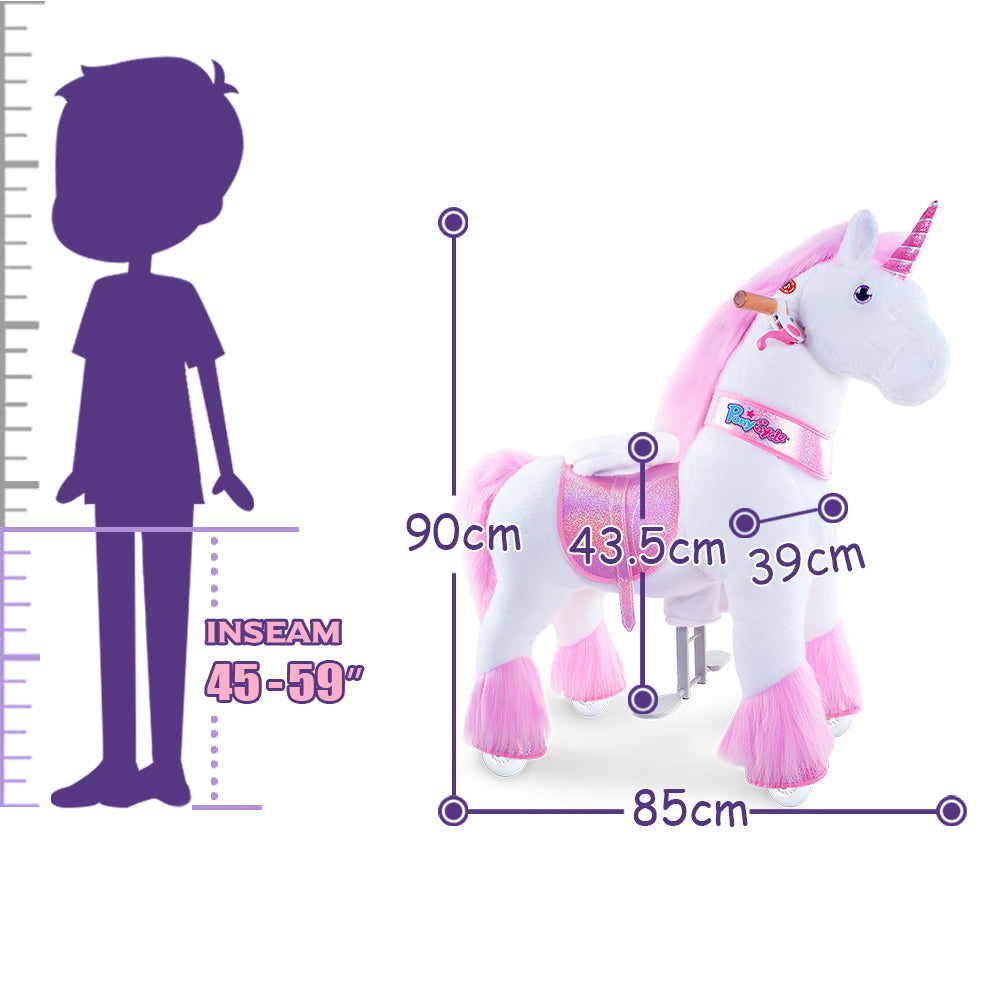 PonyCycle® Konjiček na kolesih - Pink Unicorn (4-7L) PonyCycle