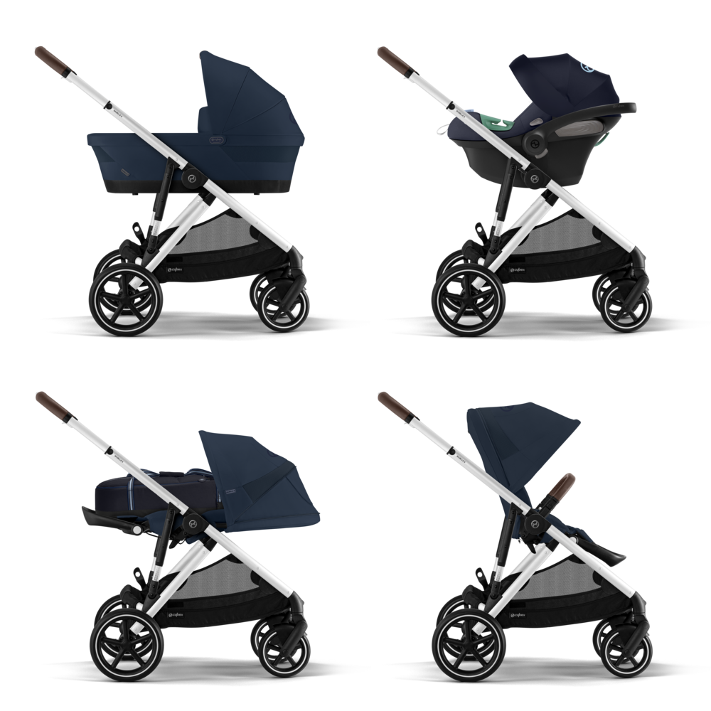 Cybex® Otroški voziček Gazelle™ Ocean Blue (Silver Frame) Cybex