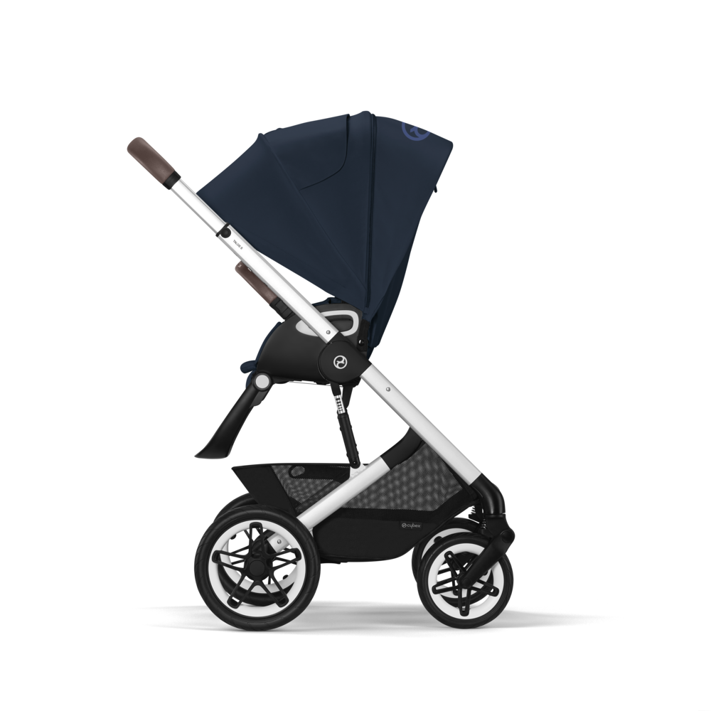 Cybex® Otroški voziček Talos S LUX (0-22 kg) Ocean Blue (Silver Frame) Cybex