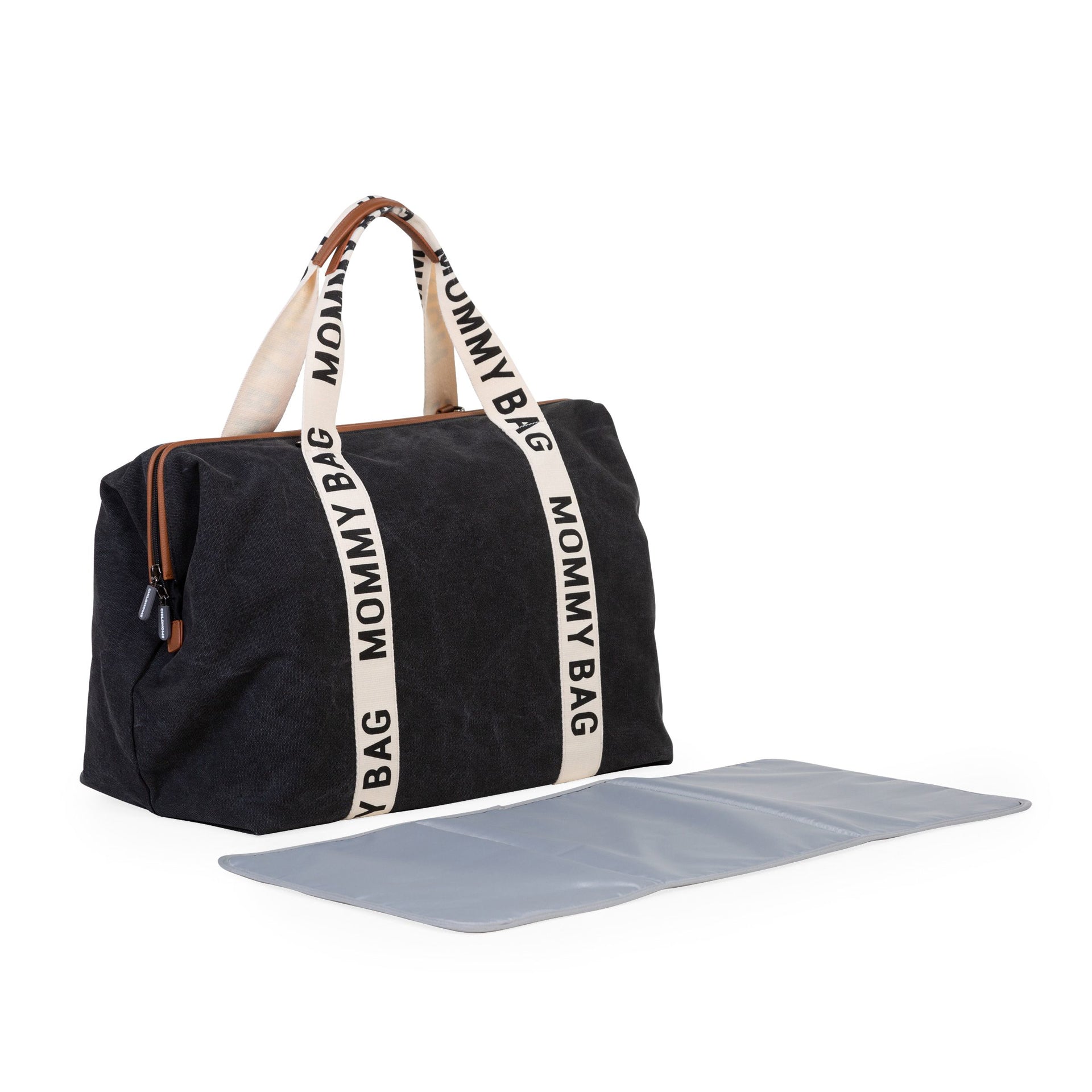 Childhome® Previjalna torba Mommy Bag Signature Canvas Black Childhome