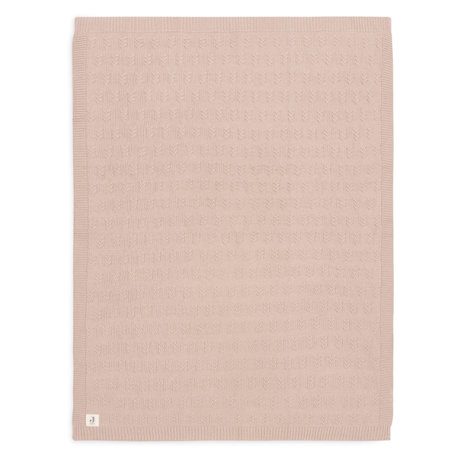 Jollein® Pletena odejica Grain Knit Wild Rose 100x150 Jollein