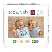 Eco by Naty® Hlačne plenice 5 (12-18 kg) 20 kosov Eco by Naty