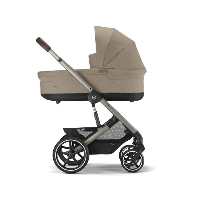 Cybex® Otroški voziček 3v1 Balios S Lux + Avtosedež Cloud G Almond Beige (+ Rain cover) Cybex
