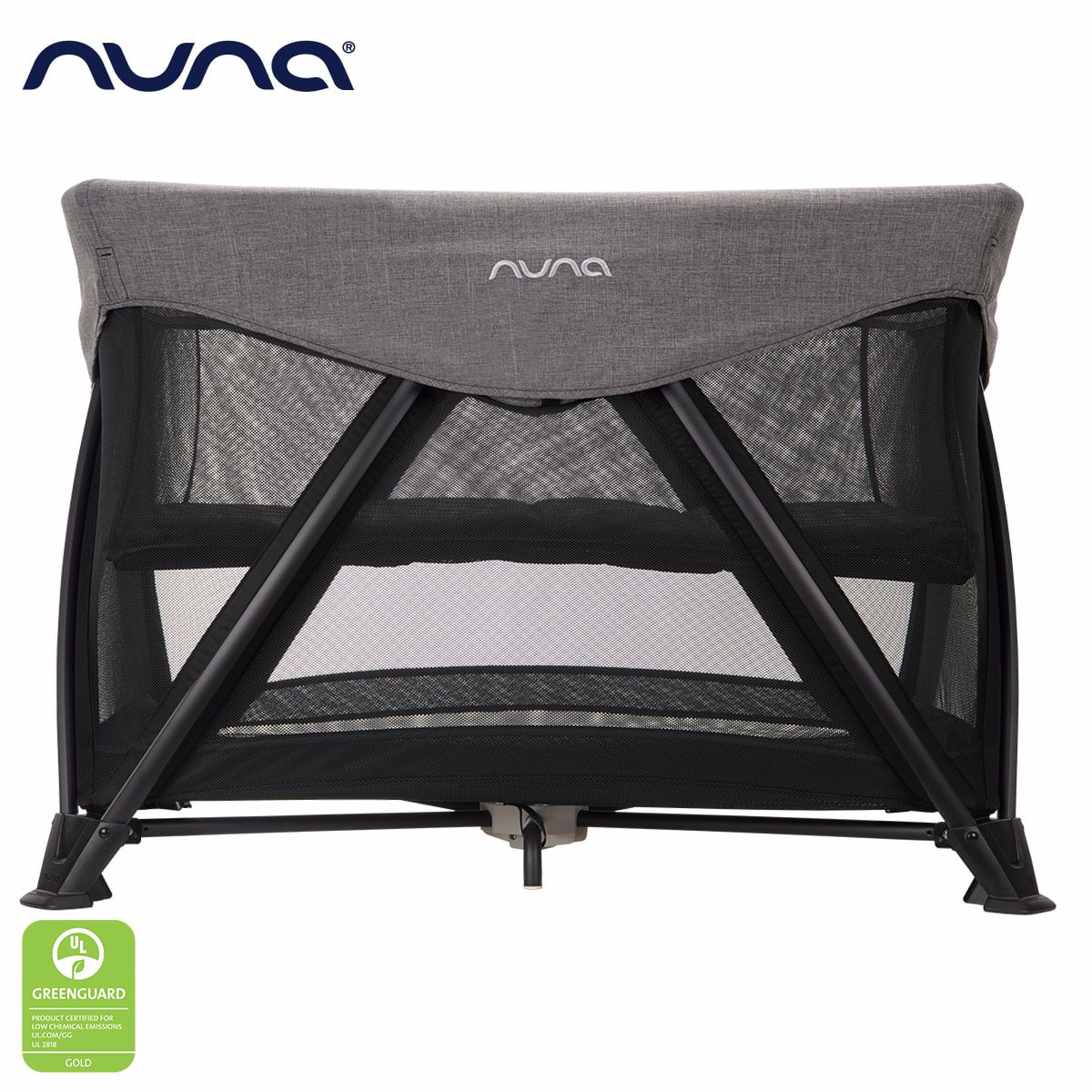 Nuna® Prenosna posteljica Sena™ Aire + rjuha Charcoal Nuna