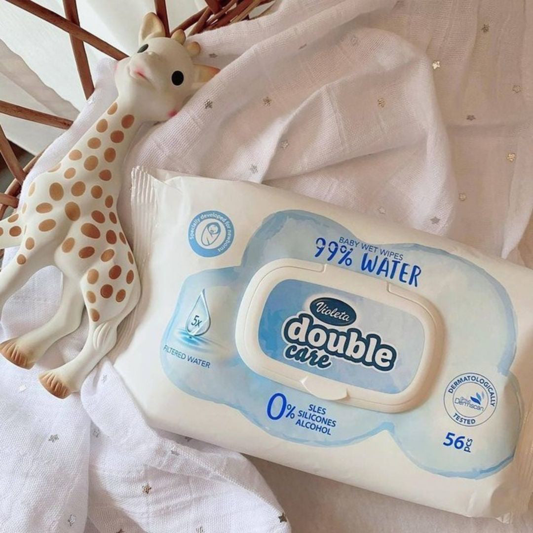 Violeta® Otroški vlažni robčki Water Care 3x56/1 Violeta