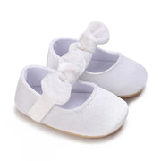 Čevlji za posebne priložnosti za dojenčke Soft White Bow 6-12m (12cm) Petite Anna