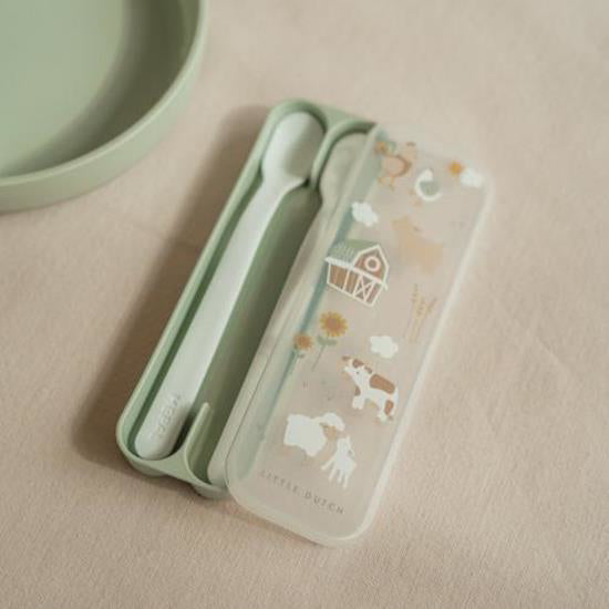 Little Dutch® Set 2 žličk za hranjenje Little Farm Little Dutch