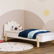 Benlemi® Otroška postelja z vzglavjem NOVA 90x200 White Benlemi