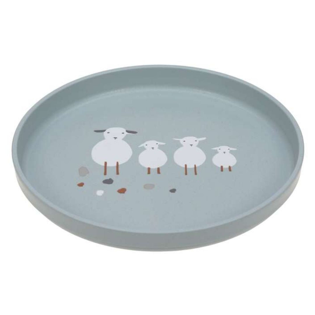 Lässig® Krožnik Tiny Farmer Sheep Blue Lässig