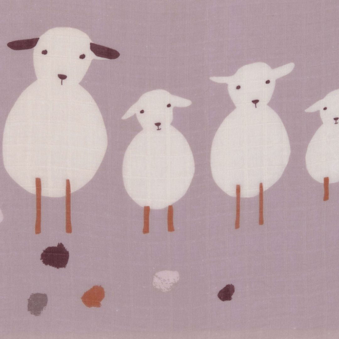 Lässig® Tetra pleničke 3 kosi 80x80 Tiny Farmer Flowers Lässig