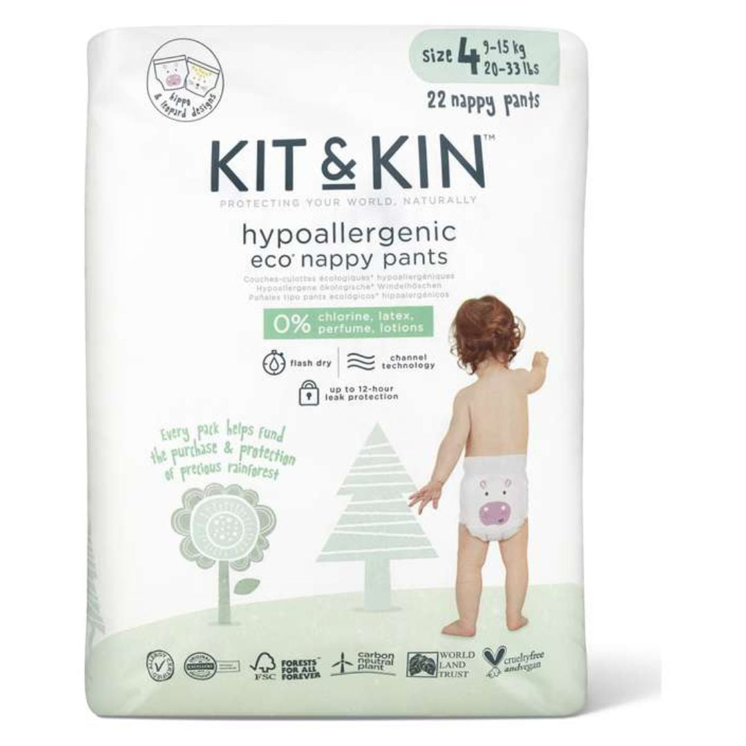 Kit&Kin® Hlačne plenice Maxi velikost 4 (9-15 kg) 22 kos Kit & Kin