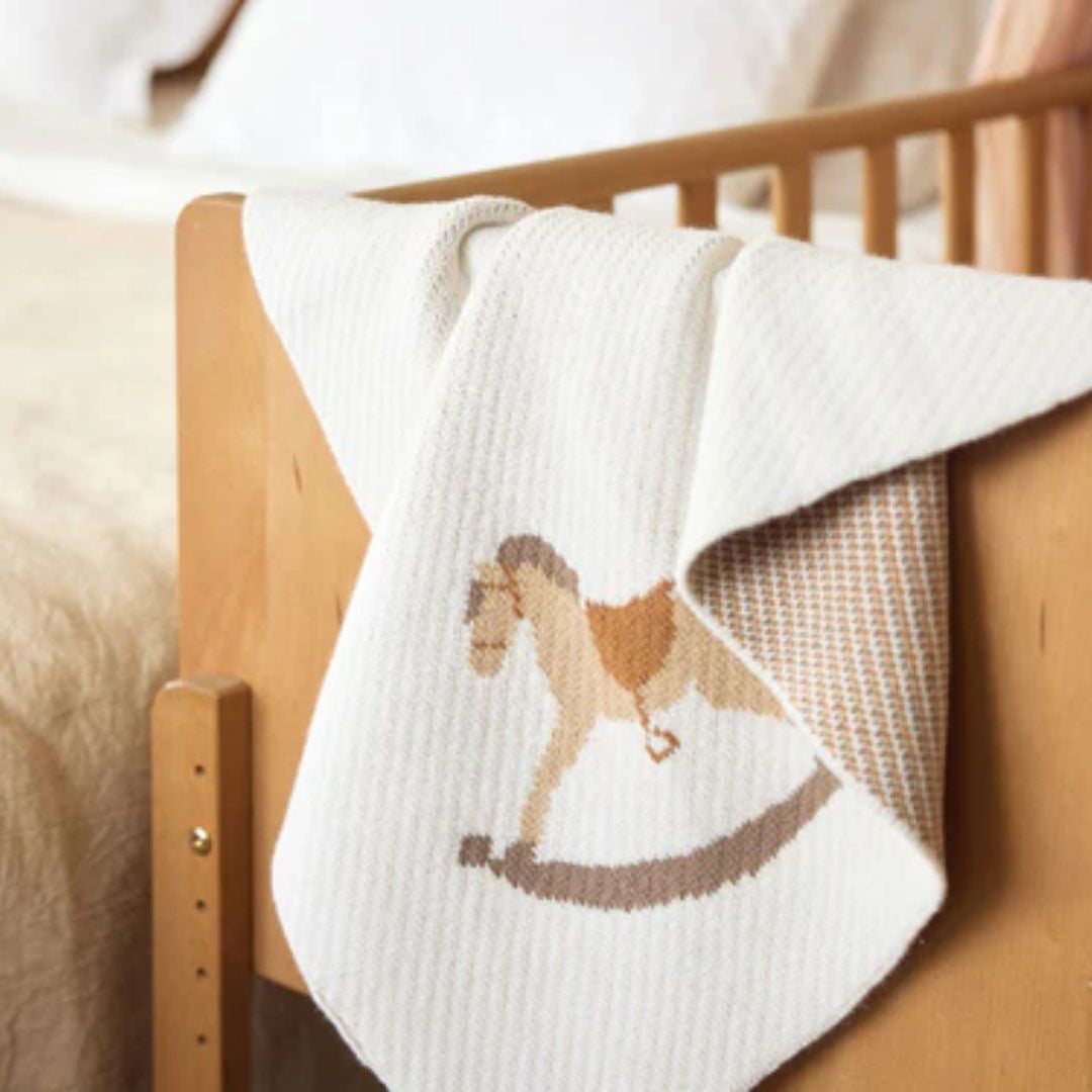 Jollein® Pletena odejica 100x75 Nostalgic Ride Jollein