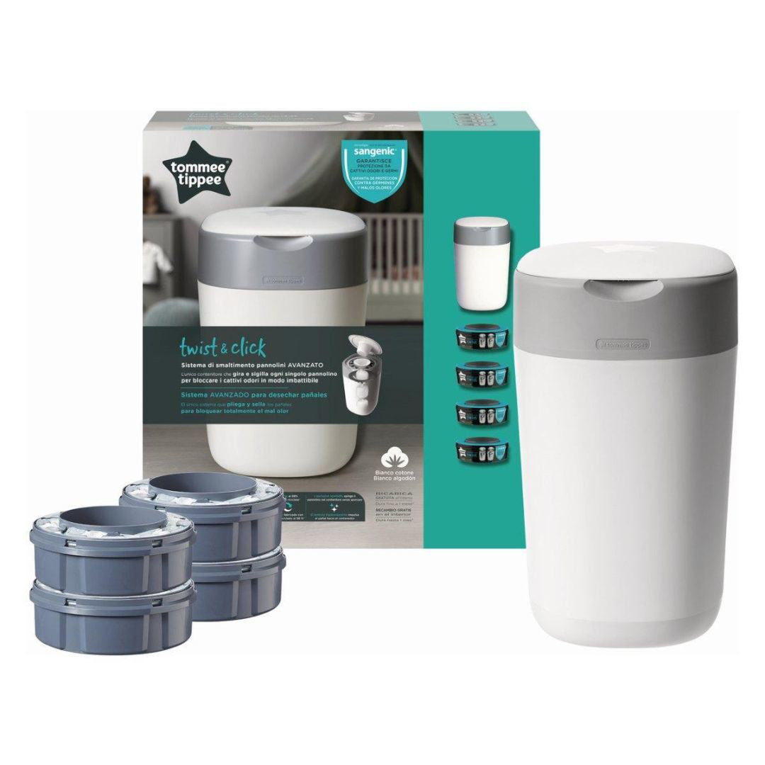 Sangenic® Koš za plenice Twist&Click + 4 kasete Sangenic