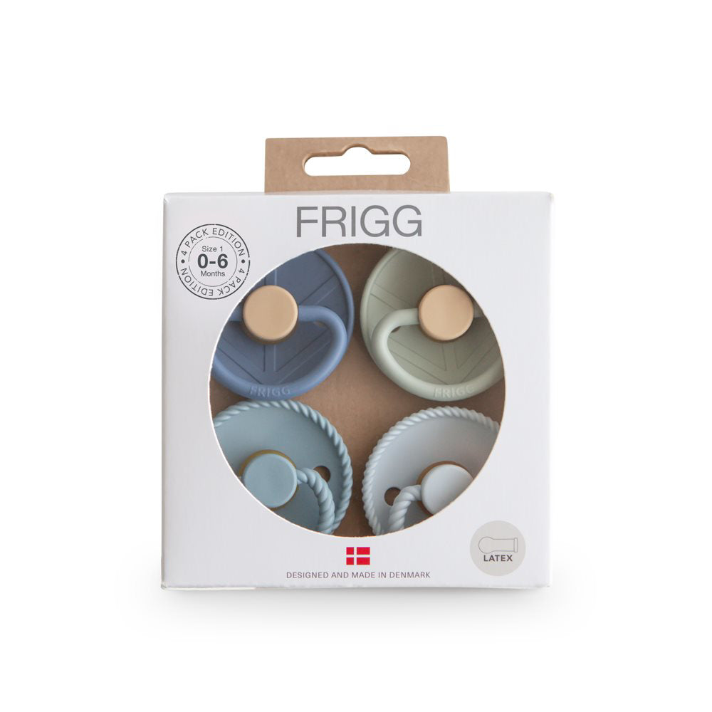 Frigg® Set 4 dudic iz kavčuka Skyline Serenity (0-6m) FRIGG