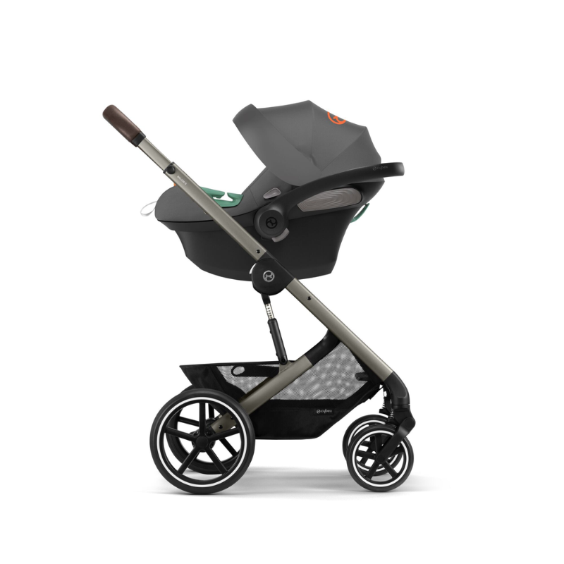 Cybex® Otroški voziček 4v1 Balios S Lux + Avtosedež Cloud G + IsoFix baza G Stone Grey Cybex