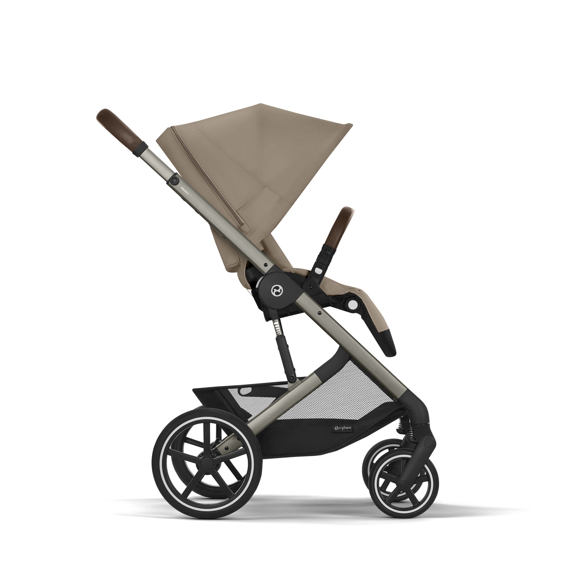 Cybex® Otroški voziček 3v1 Balios S Lux + Avtosedež Cloud G Almond Beige (+ Rain cover) Cybex