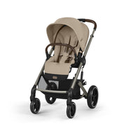 Cybex® Otroški voziček 3v1 Balios S Lux + Avtosedež Cloud G Almond Beige (+ Rain cover) Cybex