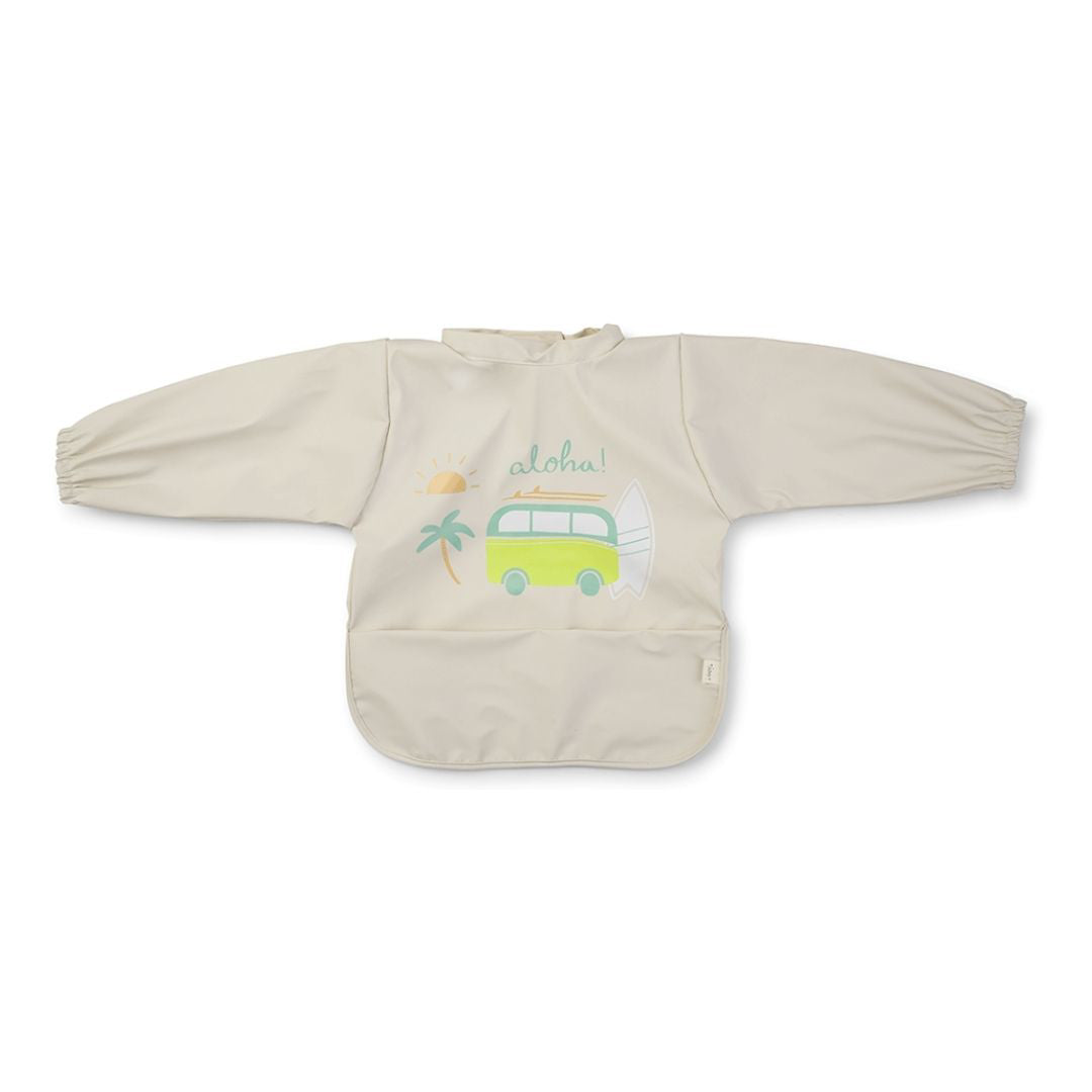 Saro Baby® Nepremočljivi slinček z rokavi Aloha Saro Baby