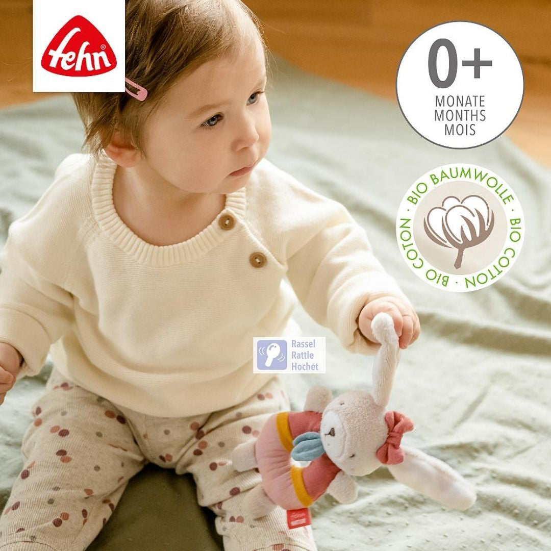 Fehn® Ropotuljica zajček Natur Fehn