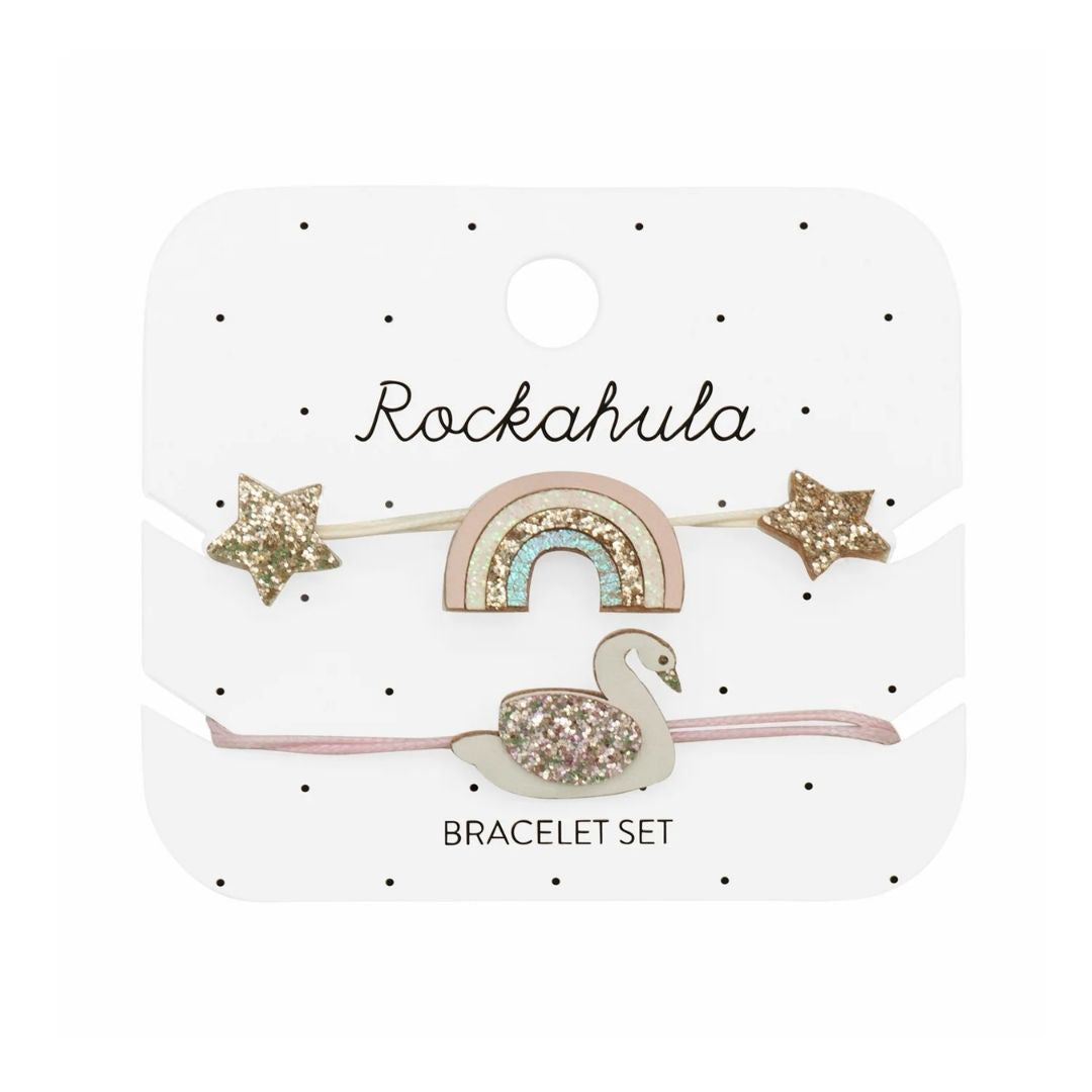 Rockahula® Set zapestnic Enchanted Rainbow And Swan Rockahula