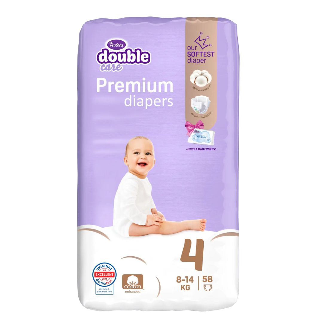 Violeta® Plenice Cotton Touch 4 Maxi (7-14 kg) 58 kosov Violeta