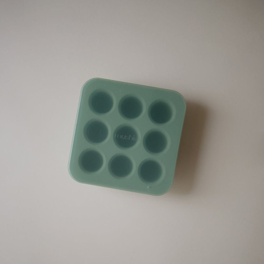 Mushie® Silikonski modelčki za zamrzovalnik Cambridge Blue Mushie