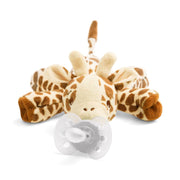 Philips AVENT® Tolažilna duda iz silikona s pliš igračo Žirafa Soft Snuggle Philips AVENT