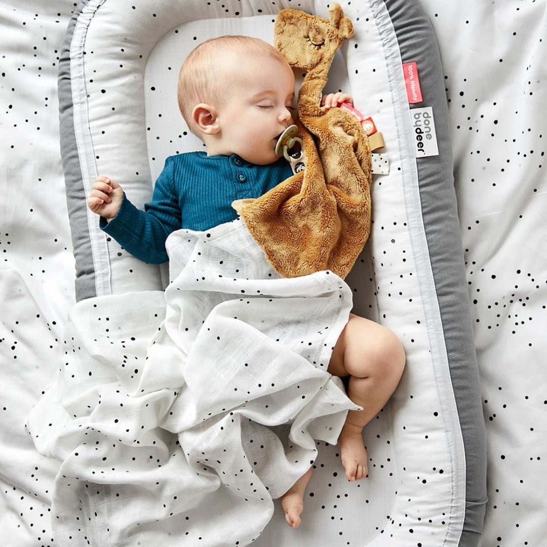 Done by Deer® Komplet povijalnih pleničk Dreamy Dots White 120x120 Done by Deer