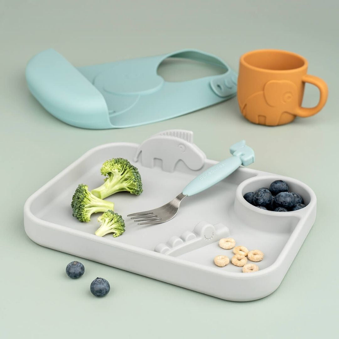 Done by Deer® Jedilni pribor Deer Friends Blue Done by Deer