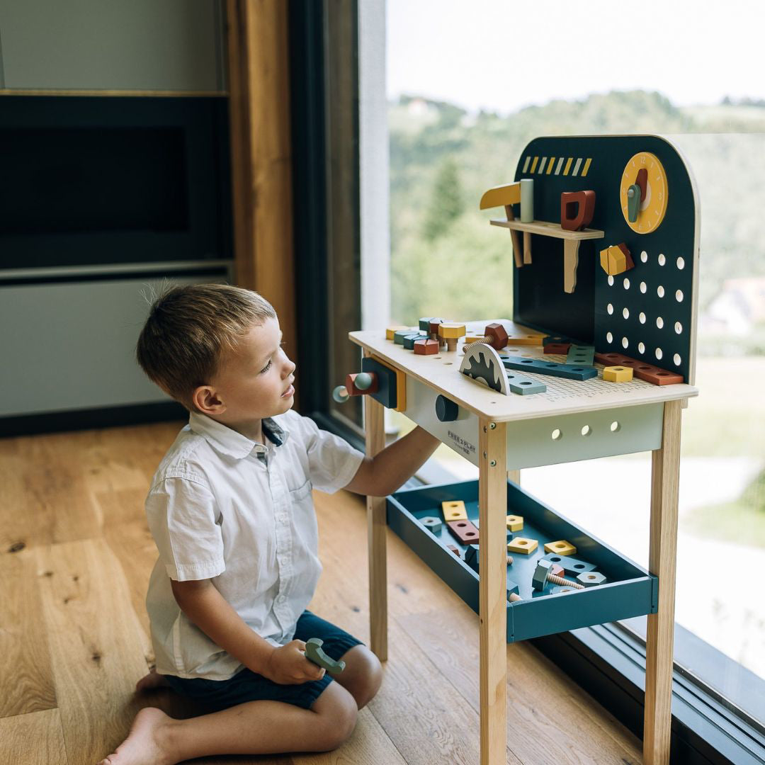 Free2Play® Moja prva lesena delavnica z dodatki Free2Play