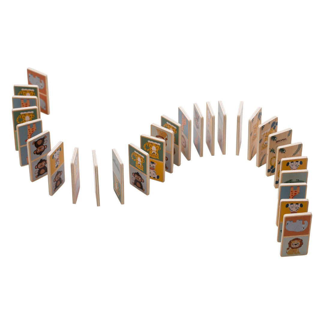 Free2Play® Lesena družabna igra Domino (28 kosov) Free2Play