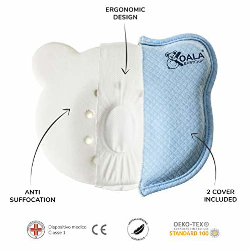 Koala Babycare® Pripomoček za preprečevanje zaležane glavice Perfect Head AIR Blue Koala Babycare