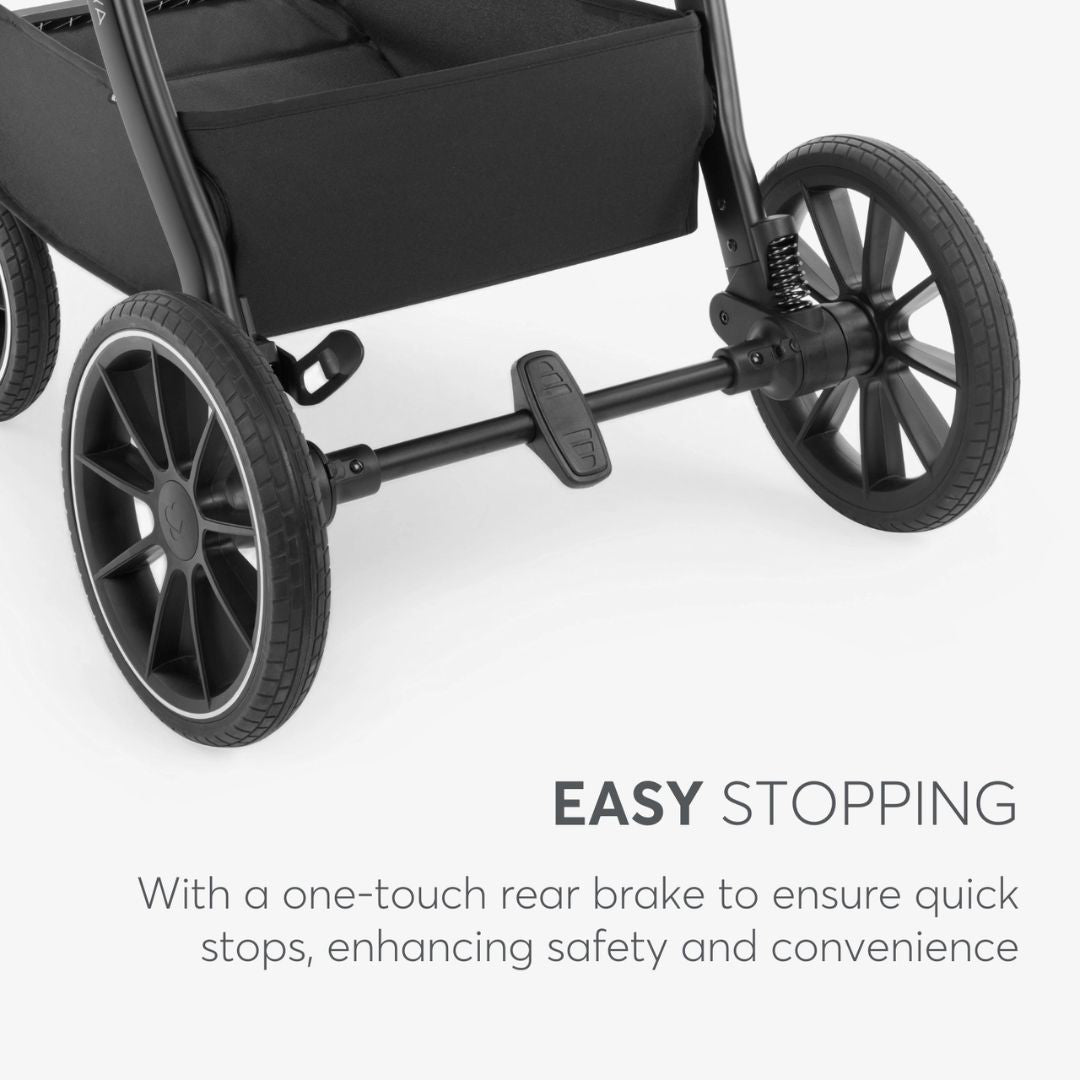 KikkaBoo® Otroški voziček s košaro 2v1 Naya Black KikkaBoo