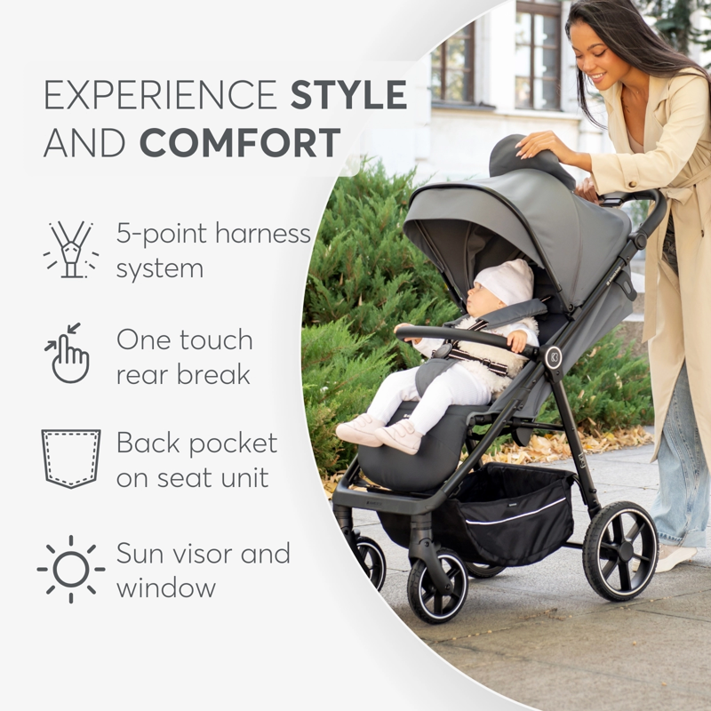 KikkaBoo® Otroški voziček Lucy Black KikkaBoo