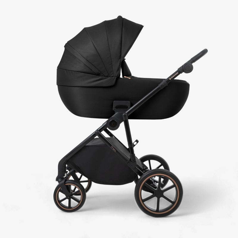 KikkaBoo® Otroški voziček s košaro 2v1 Thea Black KikkaBoo